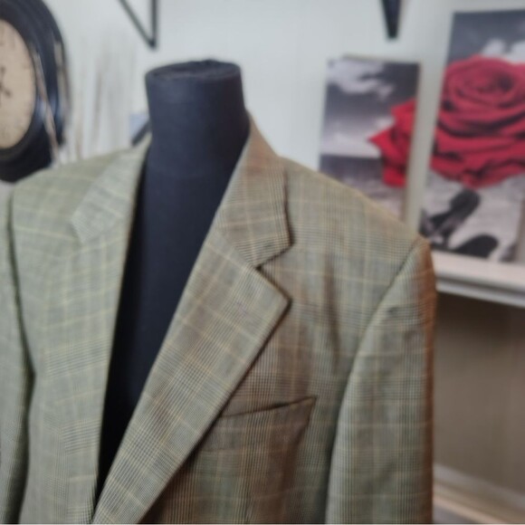 Jack Victor Montreal Men’s Plaid Wool Sport Coat – Tailored Classic 42 Reg - Picture 11 of 11